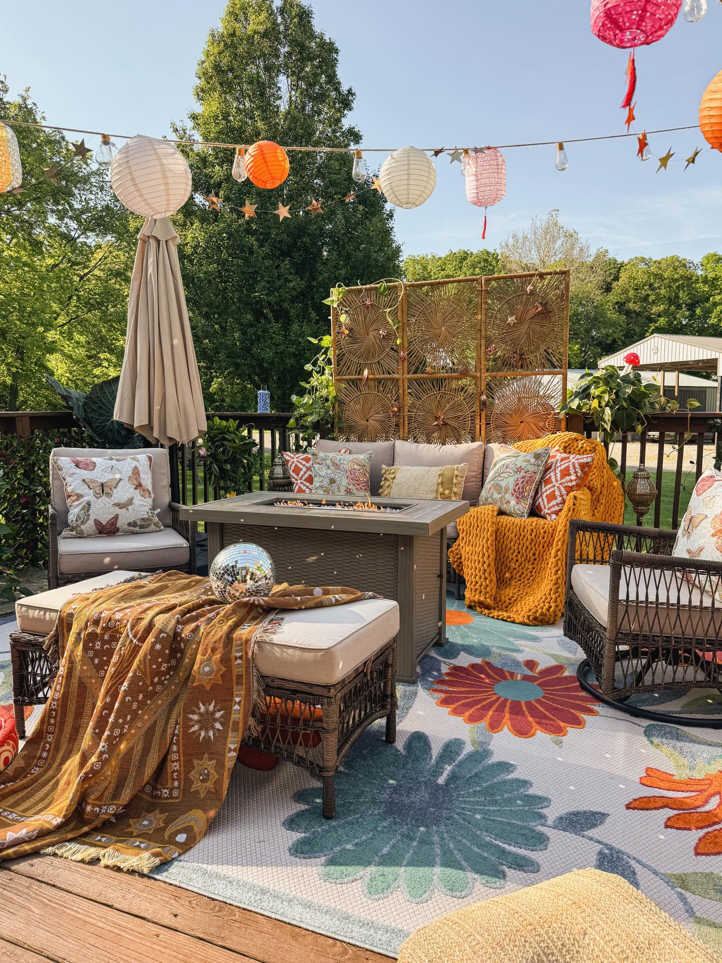 Vibrant Patio Deck