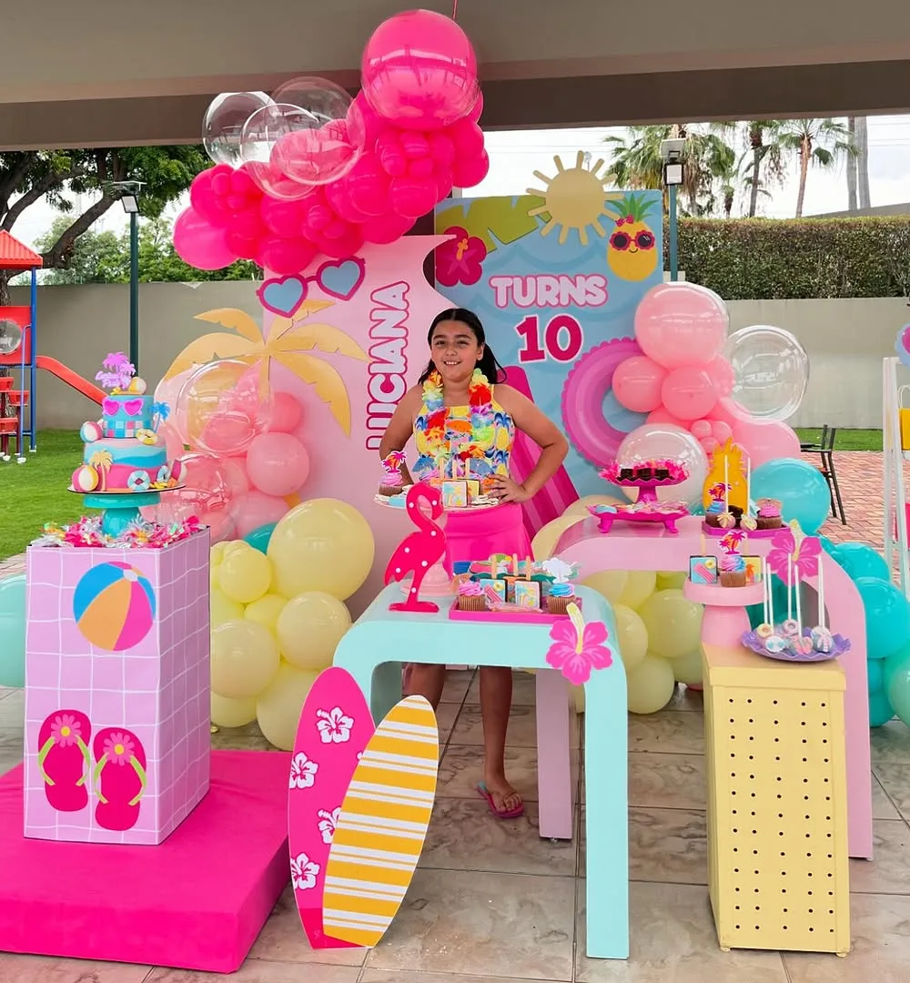 Vibrant Tropical Pool Party for Kids A Fun-Filled Celebration