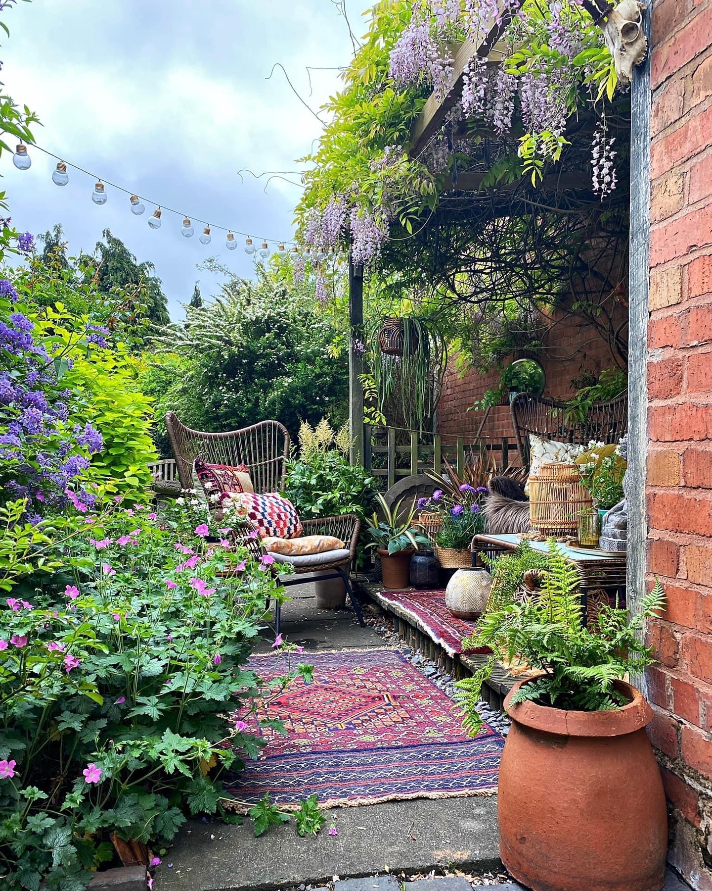 Wisteria Pergola Lounge