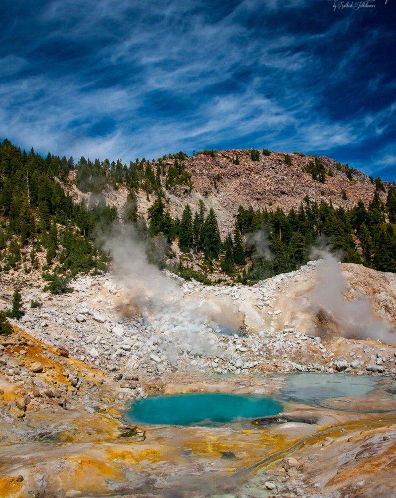 Yellowstone → Lassen Volcanic National Park, California Yellowstone → Lassen Volcanic National Park, California