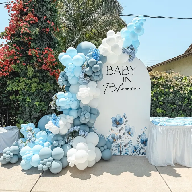 Blue Bloom Outdoor Display