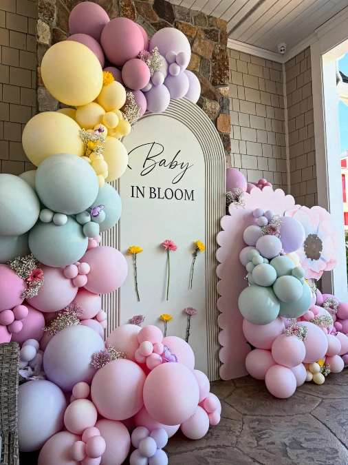 Pastel Floral Bloom Display