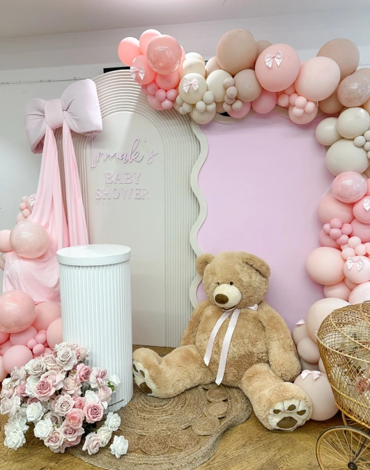 Pink Bear and Bow Theme
