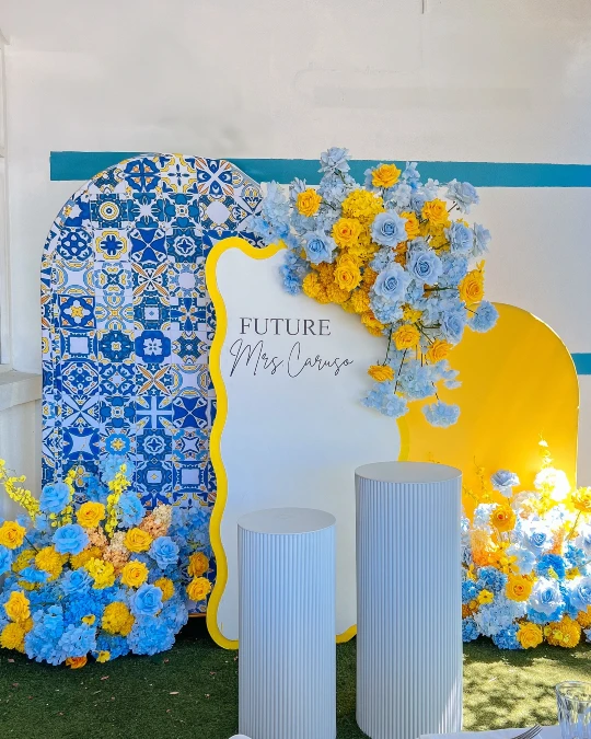 Mediterranean Bridal Celebration Backdrop