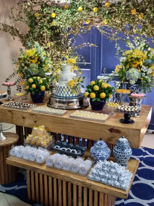 Mediterranean Blue Dessert Table