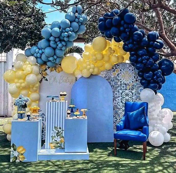 Elegant Navy Bridal Display