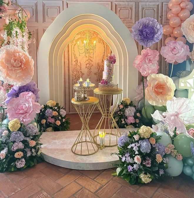 Giant Paper Flower Display