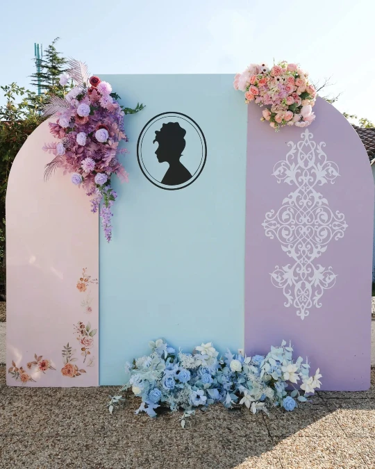 Pastel Tri-Panel Backdrop