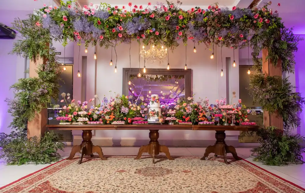 Floral Garden Dessert Table