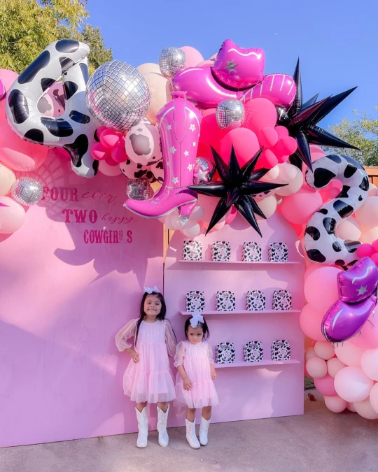 Cow Print Party Favor Station