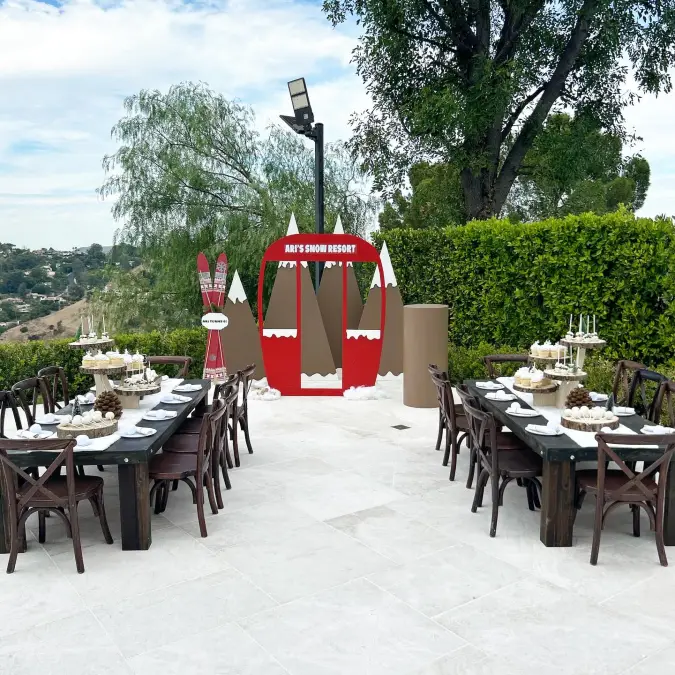 Outdoor Snow Resort Dining