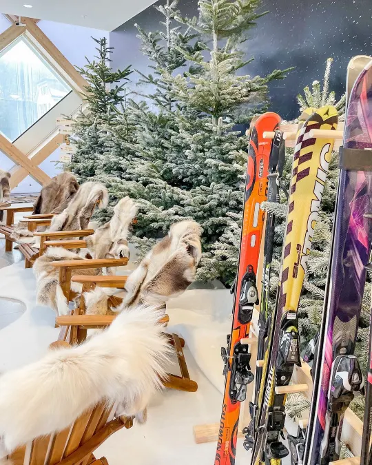 Cozy Fur-Lined Lounge Seating