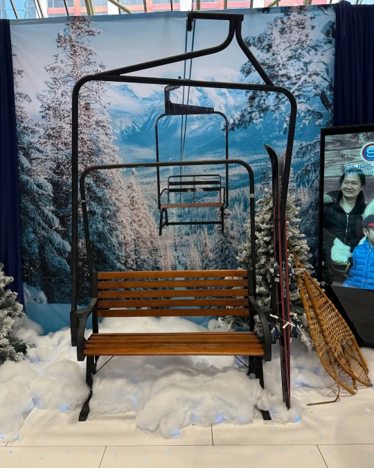 Authentic Ski Lift Photo Op