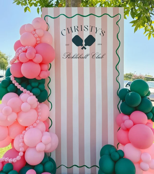 Custom Backdrop and Balloon Display