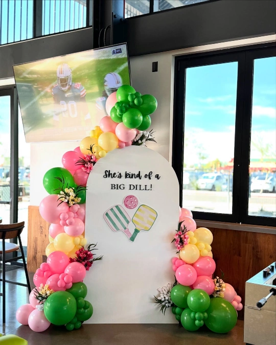 Punny Arched Photo Wall