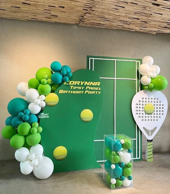 Wavy Green Birthday Display