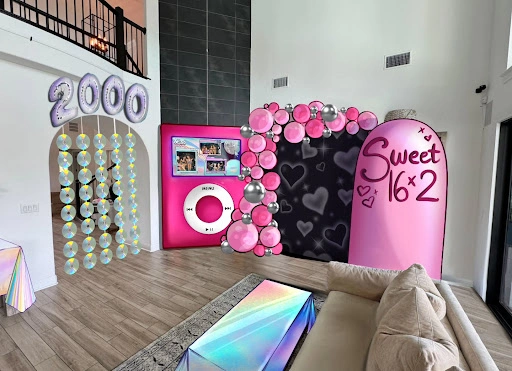 Pink Music Player Backdrop