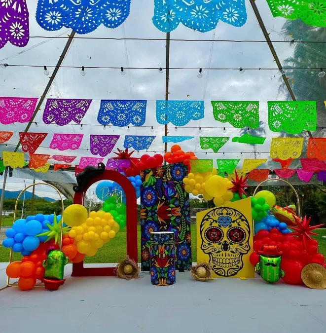 Outdoor Papel Picado Canopy