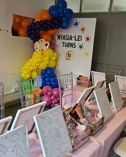 Vibrant Birthday Balloon Backdrop