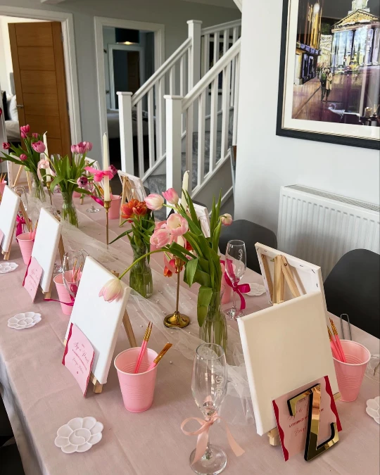 Fresh Floral Bridal Setup