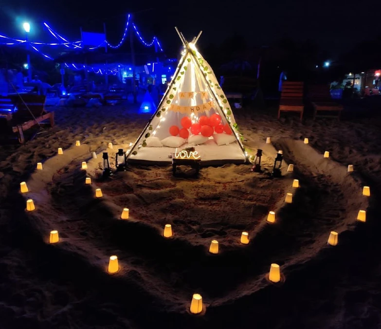 Midnight Shoreline Glow