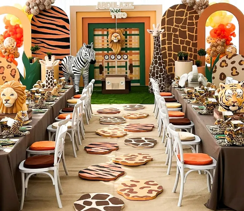 Animal Print Path and Decor