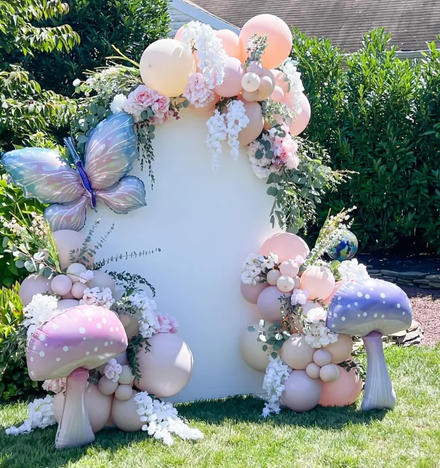 Pastel Mushroom Arch