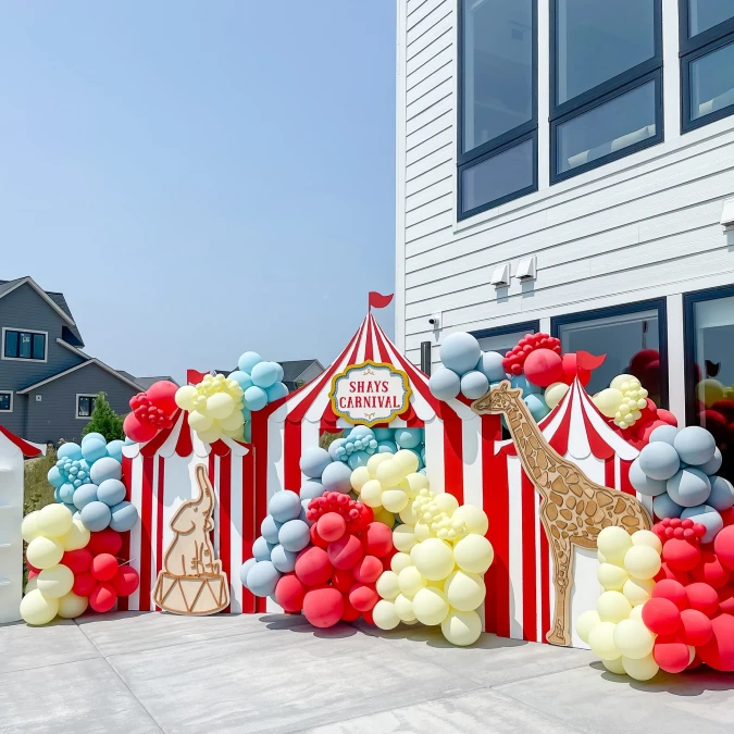 Circus Animal and Tent Backdrop