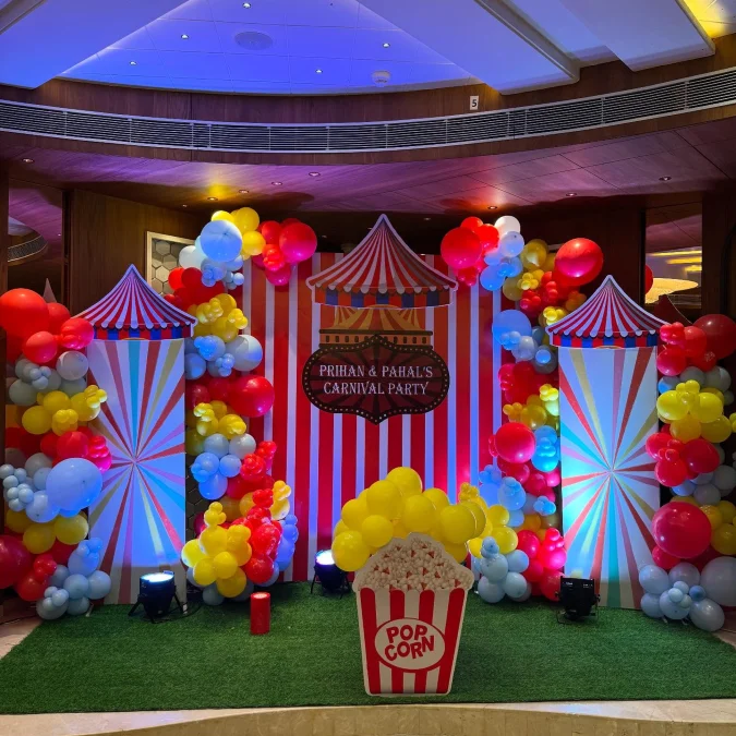 Carousel Themed Stage Backdrop