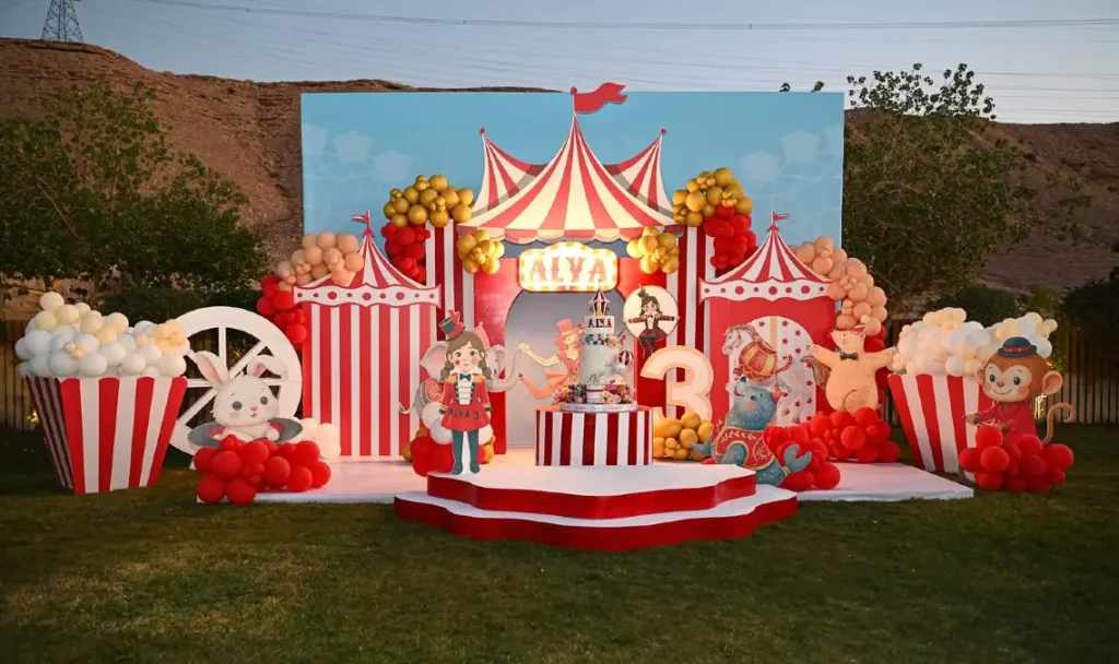 Whimsical Garden Circus Display