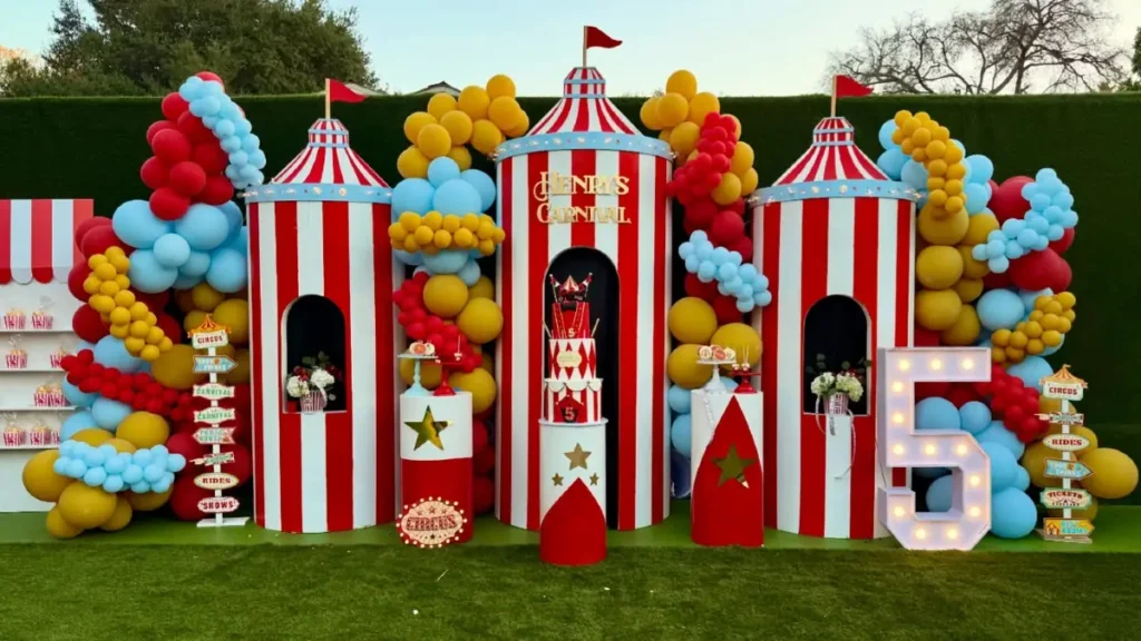 Colorful Outdoor Circus Stage