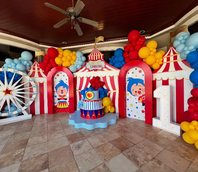 Clown Carnival First Birthday