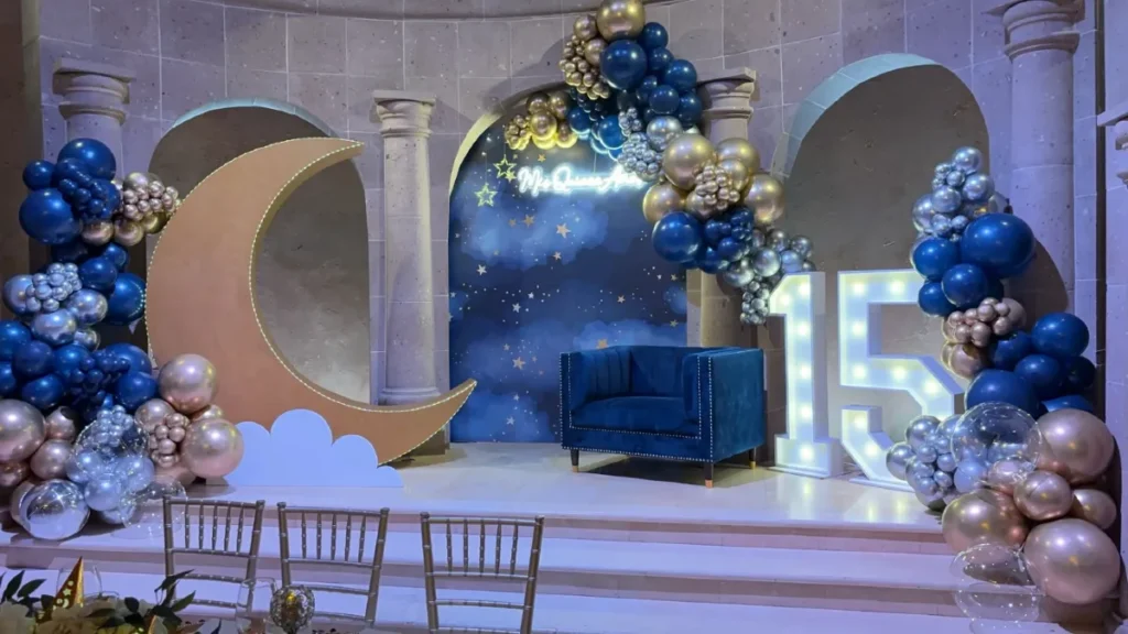Crescent Moon Stage Backdrop
