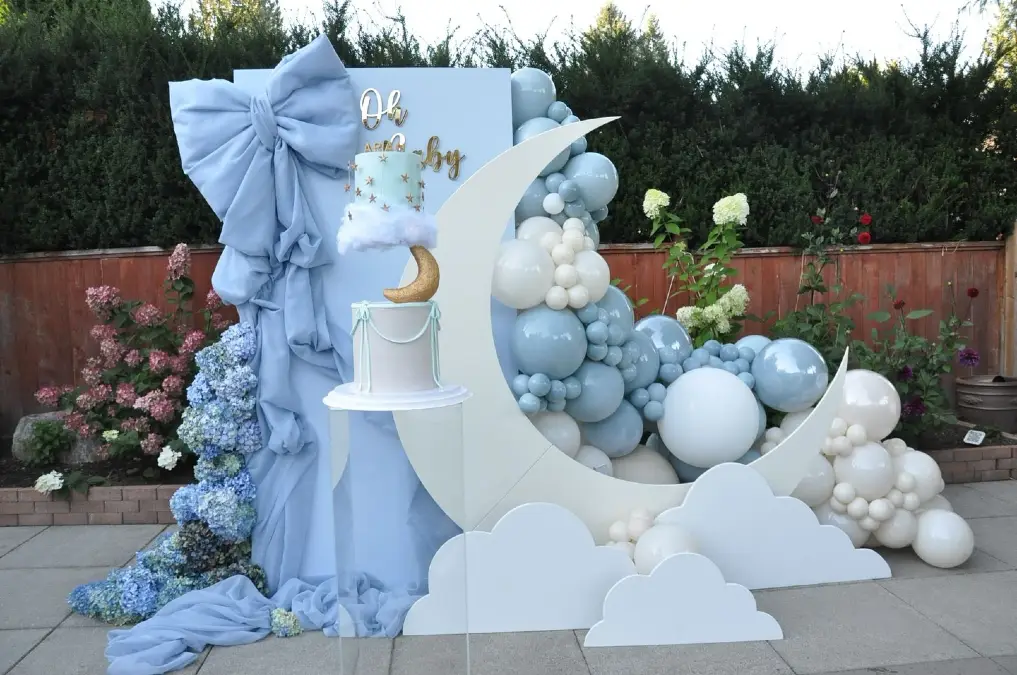 Moon and Bow Baby Shower