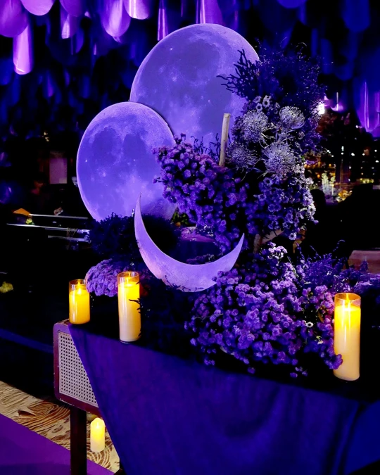 Purple Moon Floral Centerpiece