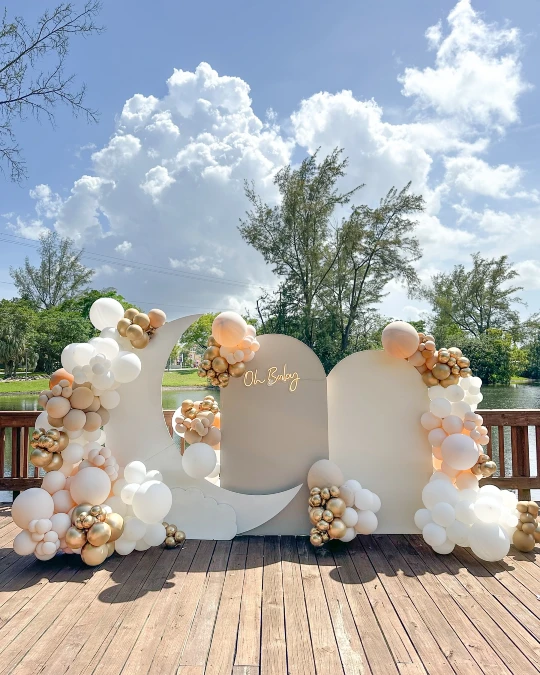 Celestial Moon and Cloud Neutral Backdrop