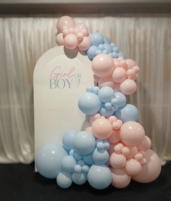 Pastel Balloon Arch Reveal