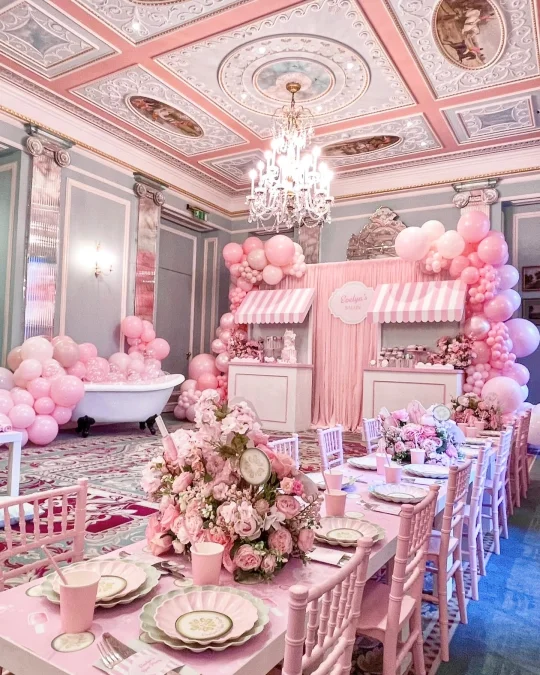 Elegant Pink Salon Setup