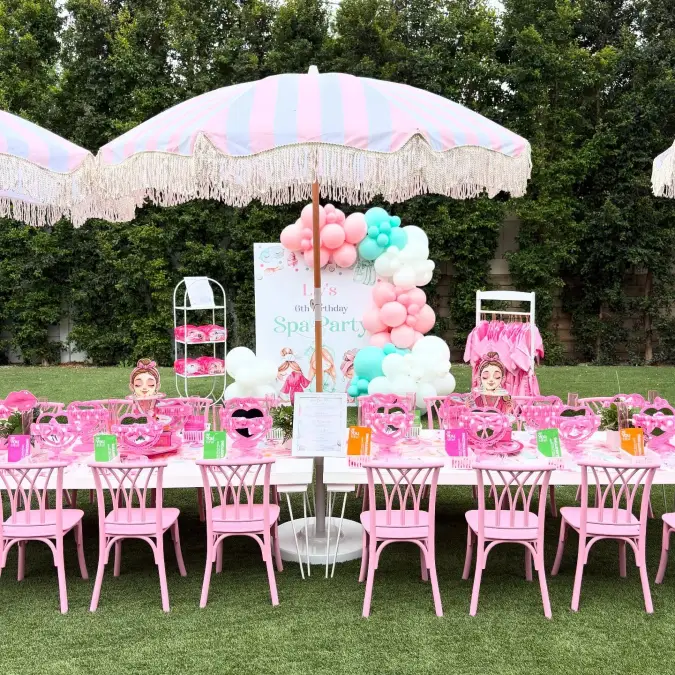 Stripes and Fringe Outdoor Spa