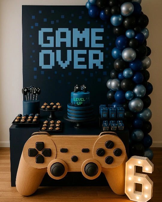 Pixelated "Game Over" Dessert Display