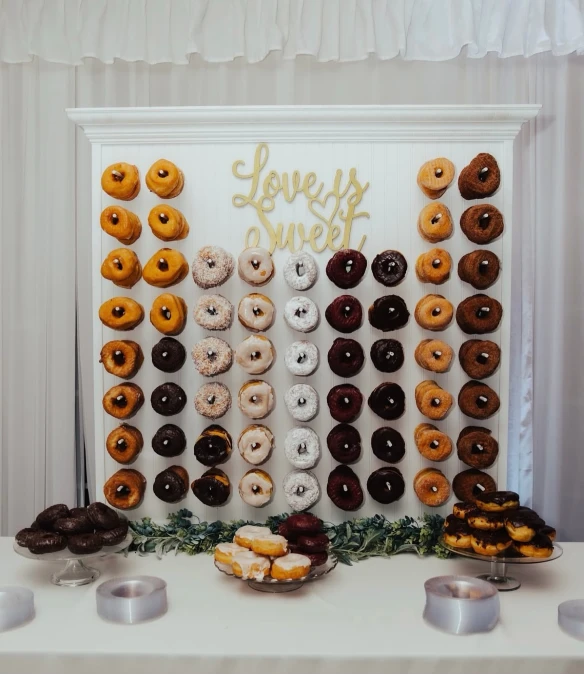 Love is Sweet Donut Wall