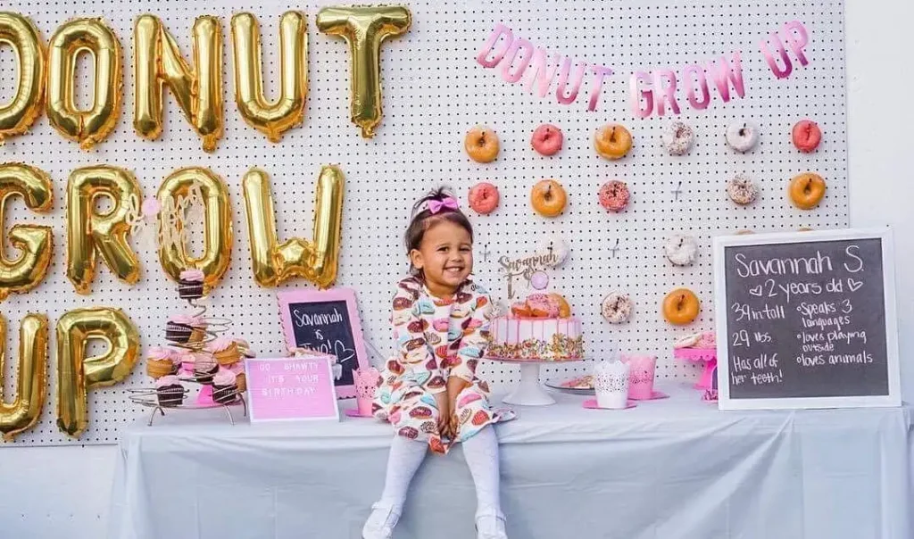 Pegboard Backdrop and Chalkboard Signs
