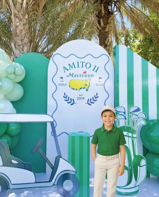 Personalized Mastered Golf Club Backdrop