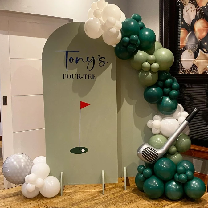 Sage Green Four Tee Display