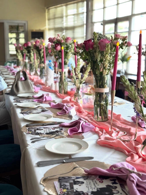 Classic Pink Rose and Gold Setting