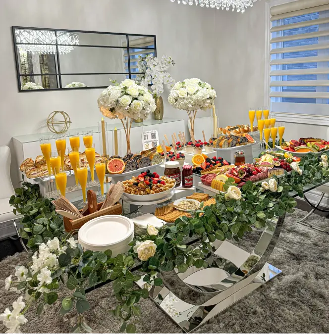 Luxurious Mirrored Grazing Table