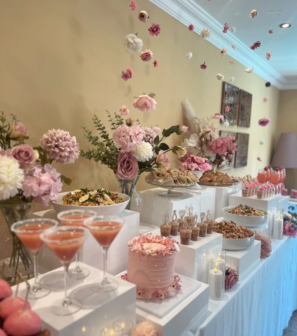 Whimsical Floating Flower Buffet