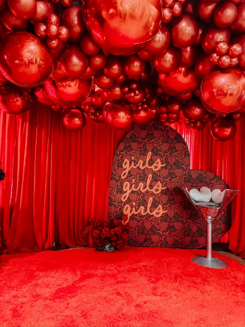 Monochromatic Red Photo Lounge