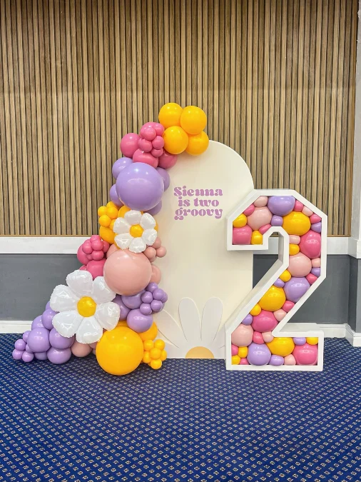 Mosaic Number and Balloon Arch