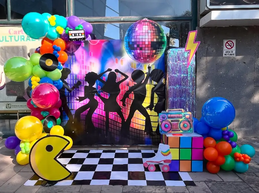 Silhouetted Dance Floor